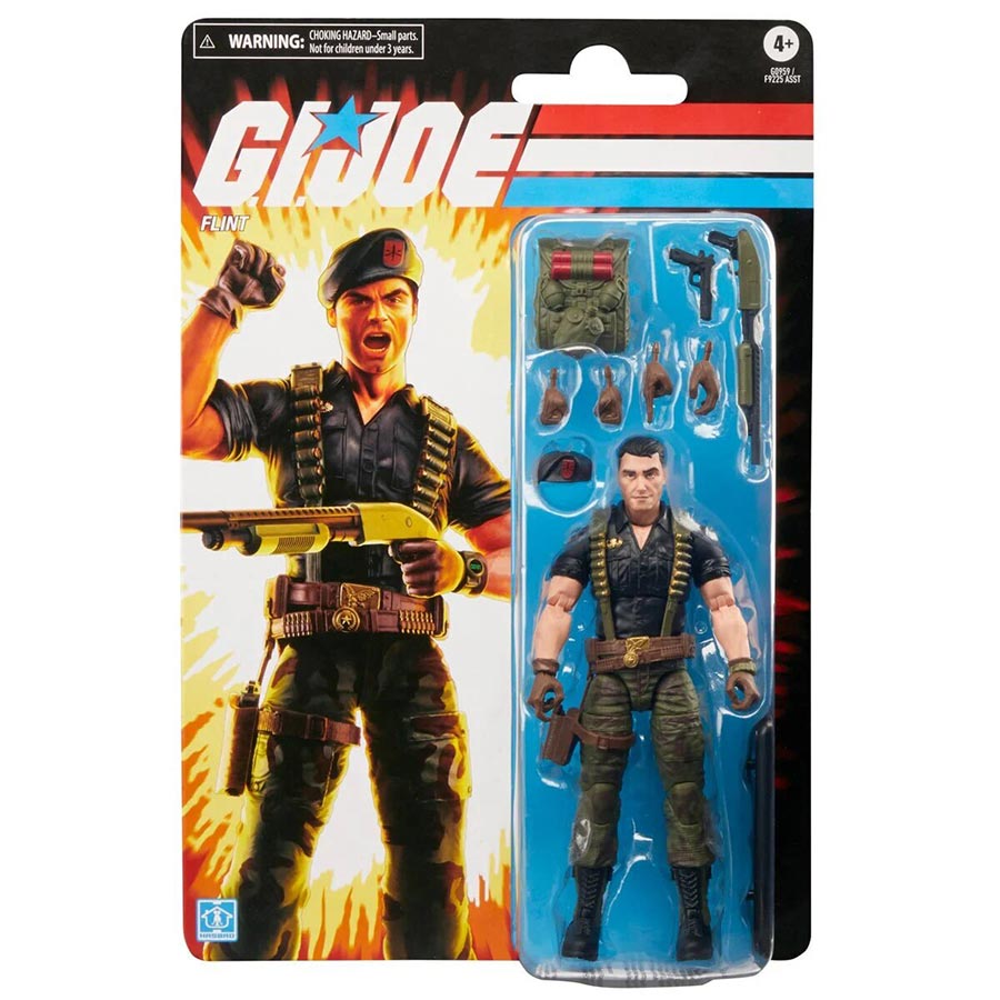 GI Joe Classified Series Retro Cardback Flint 6-Inch Action Figure