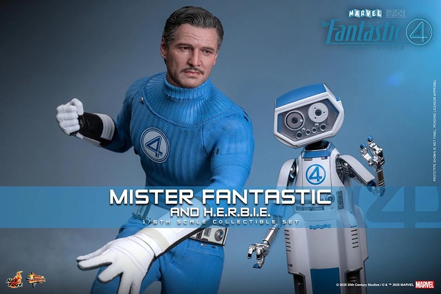 Marvel Fantastic Four First Steps Mister Fantastic And H.E.R.B.I.E. Sixth Scale Figure