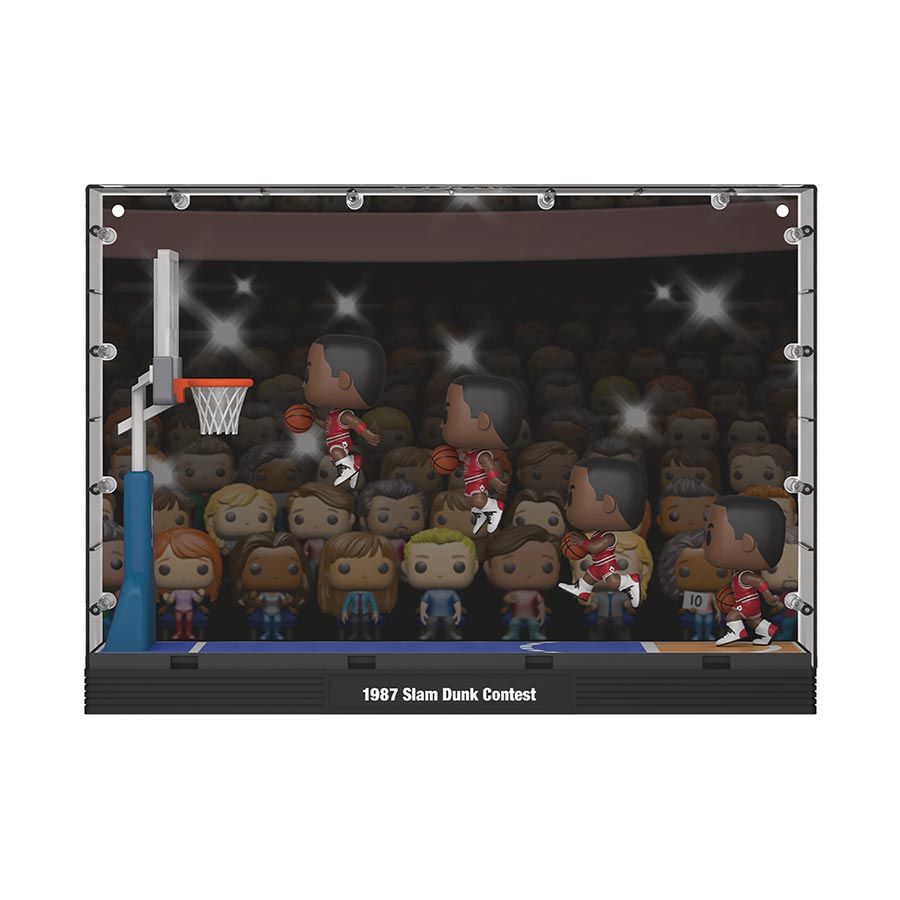 POP Moments Deluxe Bulls Michael Jordan 1987 Dunk Contest Vinyl Figure