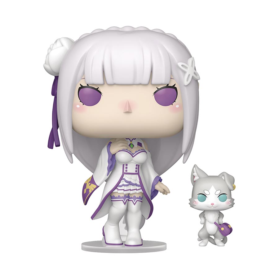 POP & Buddy ReZero Starting Life In Another World Emilia & Puck Vinyl Figure