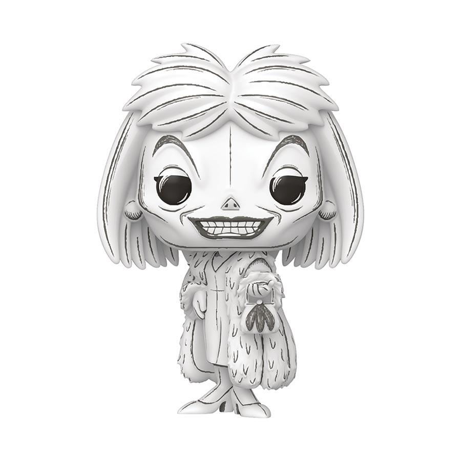 POP Disney 101 Dalmations Cruella De Vil Sketched Deco Vinyl Figure