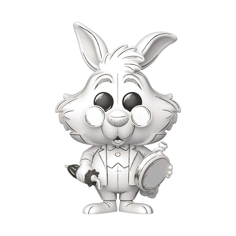 POP Disney Alice In Wonderland White Rabbit Sketched Deco Vinyl Figure