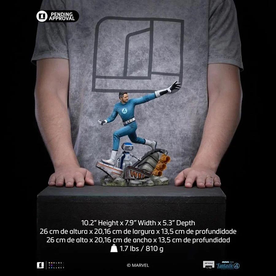Fantastic Four First Steps Mr Fantastic With H.E.R.B.I.E. 1/10 Scale Art Limited Edition Statue