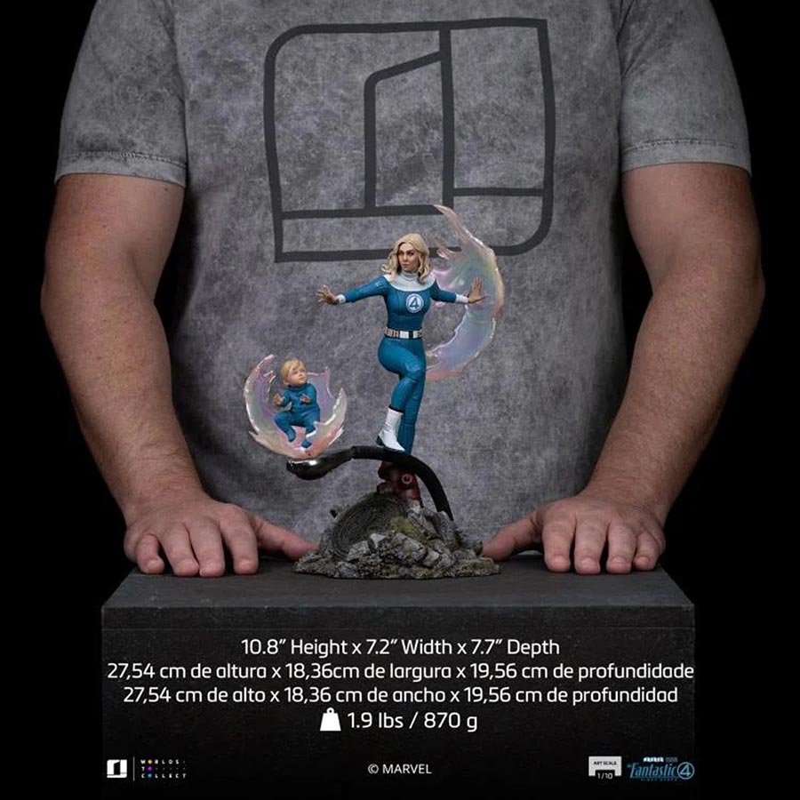 Fantastic Four First Steps Invisible Woman With Franklin Richards 1/10 Scale Art Limited Edition Statue