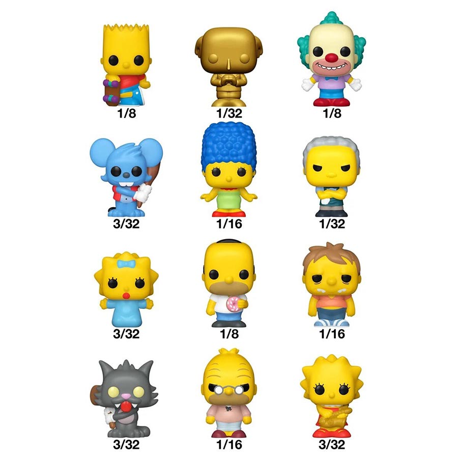 Bitty POP Singles Simpsons Mini Figure Blind Mystery Box