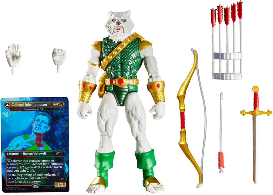 Marvel Legends Magic The Gathering Spider-Man Man-Wolf 6-Inch Action Figure