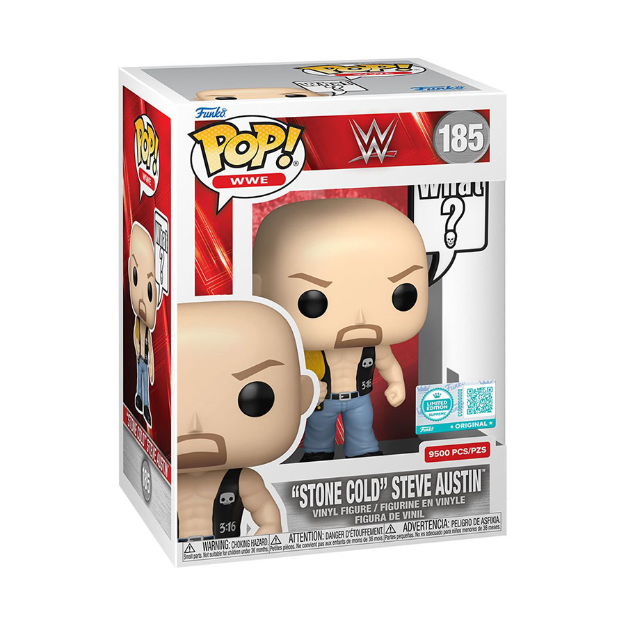 POP Sayings WWE Stone Cold Steve Austin What Entertainment Earth Exclusive Vinyl Figure