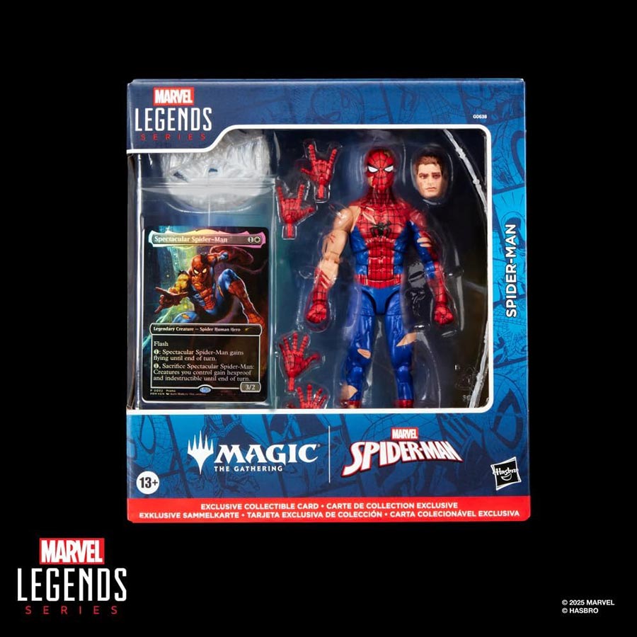 Marvel Legends Magic The Gathering Battle-Damaged Spider-Man 6-Inch Action Figure