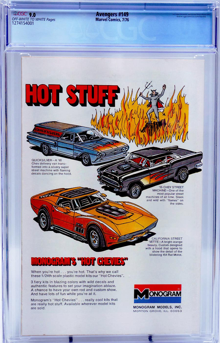 Avengers #149 Cover C 25-Cent Regular Edition CGC 9.0