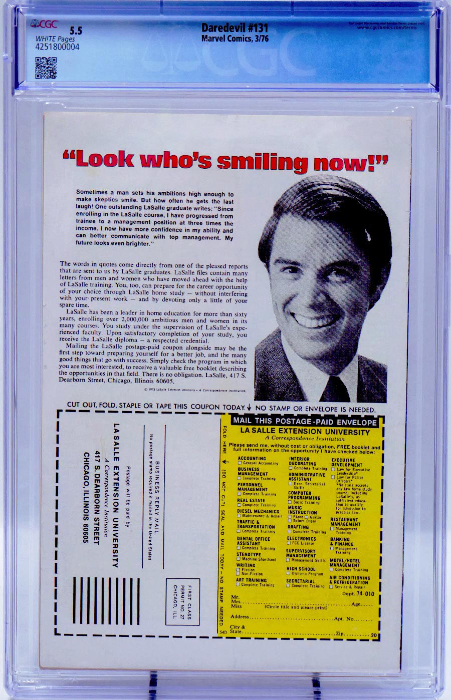 Daredevil #131 Cover D CGC 5.5