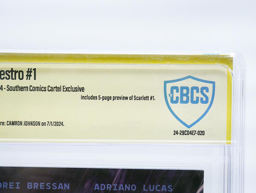 Destro #1 Cover O Camron Johnson Variant Signed by Camron Johnson CBCS 9.6