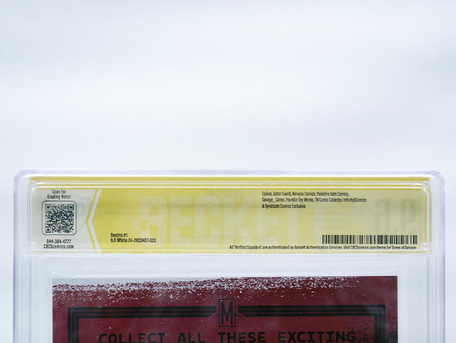 Destro #1 Cover O Camron Johnson Variant Signed by Camron Johnson CBCS 9.6