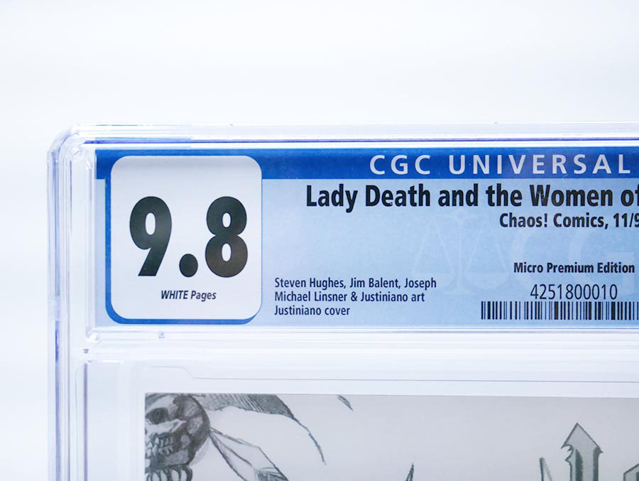 Lady Death And The Women of Chaos! Gallery #1 Cover B Micro Premium Variant  CGC 9.8