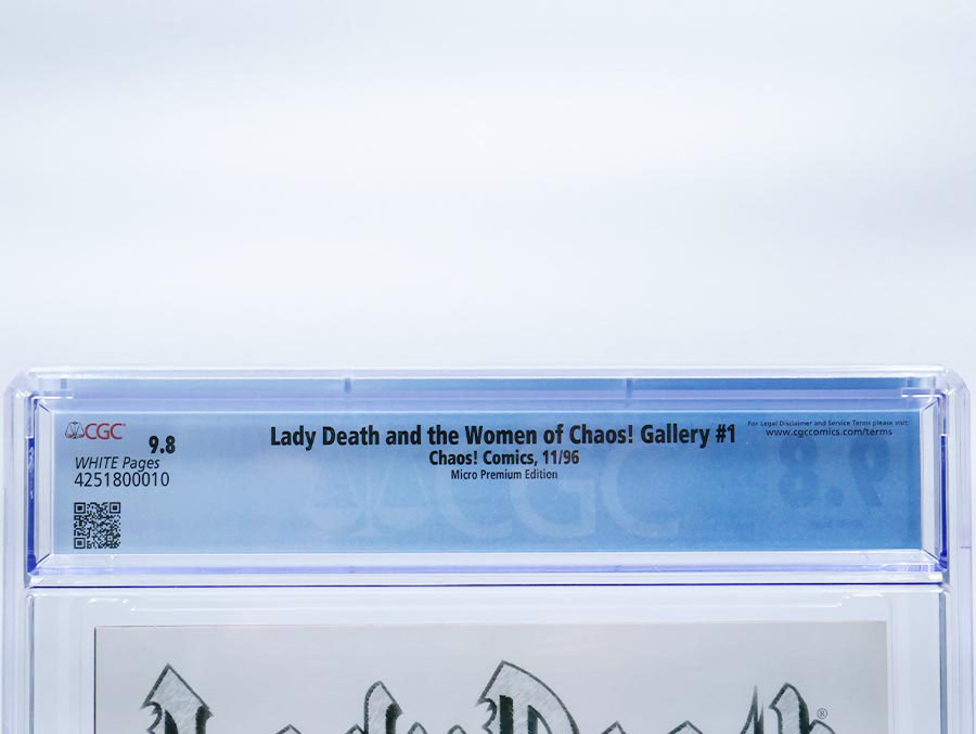 Lady Death And The Women of Chaos! Gallery #1 Cover B Micro Premium Variant  CGC 9.8