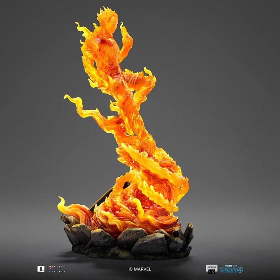 Fantastic Four First Steps The Human Torch 1/10 Scale Art Statue