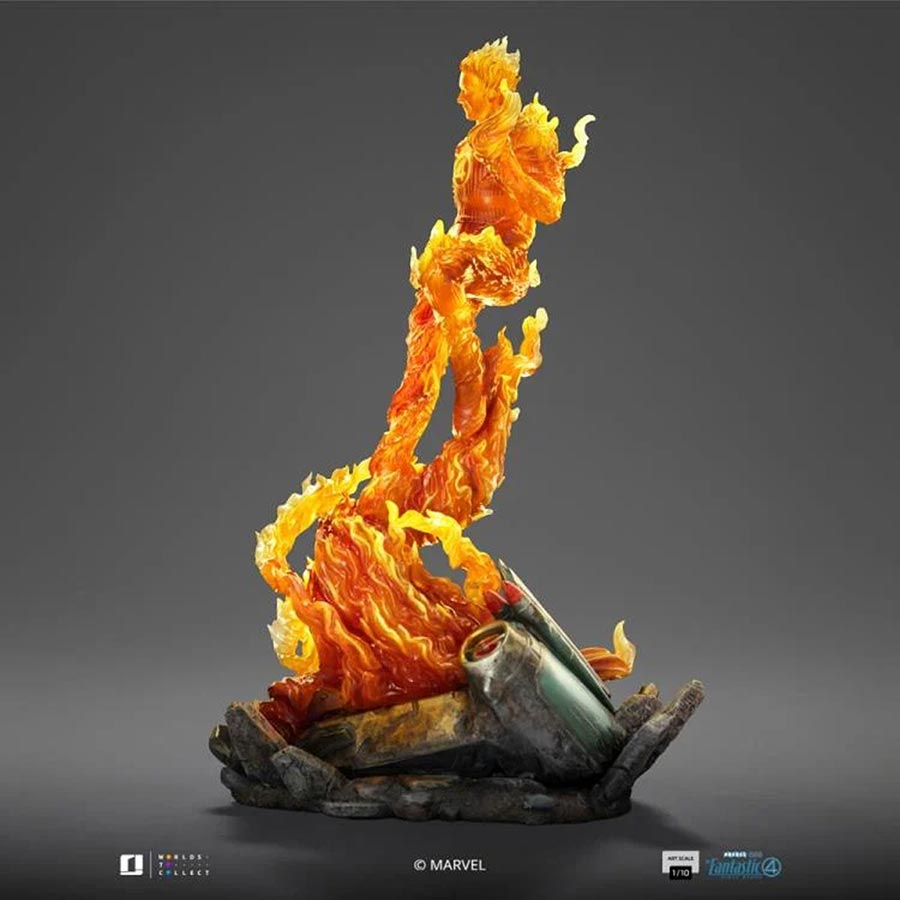 Fantastic Four First Steps The Human Torch 1/10 Scale Art Statue