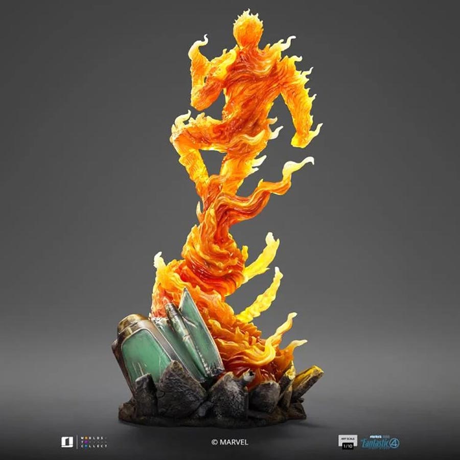 Fantastic Four First Steps The Human Torch 1/10 Scale Art Statue