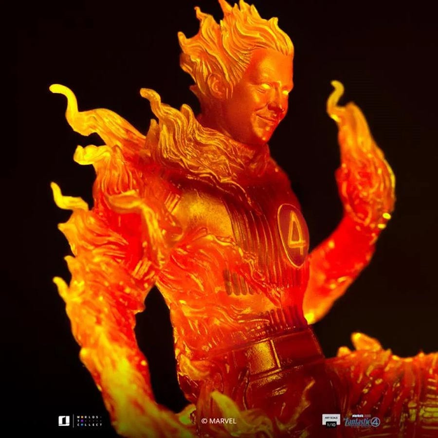 Fantastic Four First Steps The Human Torch 1/10 Scale Art Statue