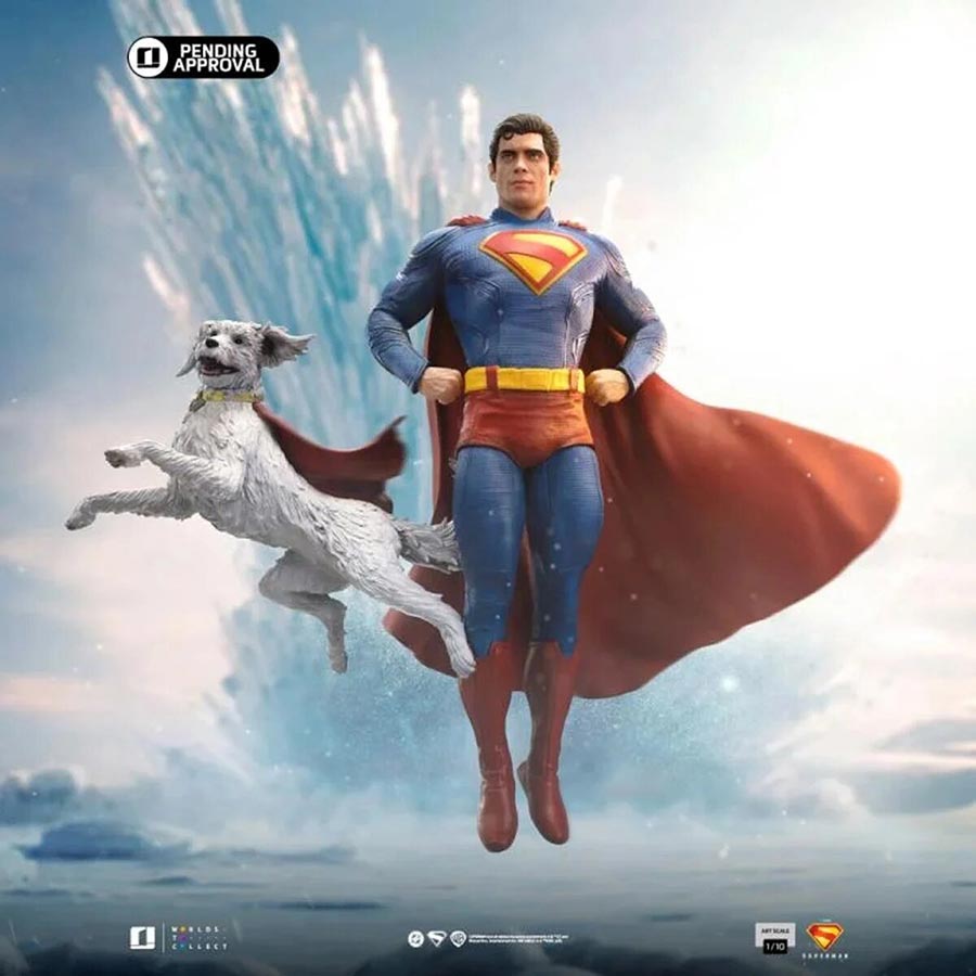 Superman (2025) Superman & Krypto 1/10 Scale Art Statue