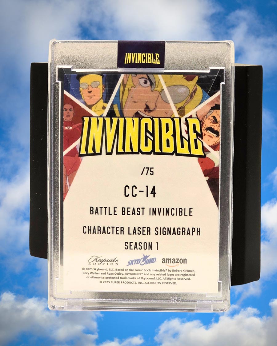 Keepsake Invincible Battle Beast x Invincible Dual Laser Signagraph Card Midtown Comics Exclusive (Thursday Card)