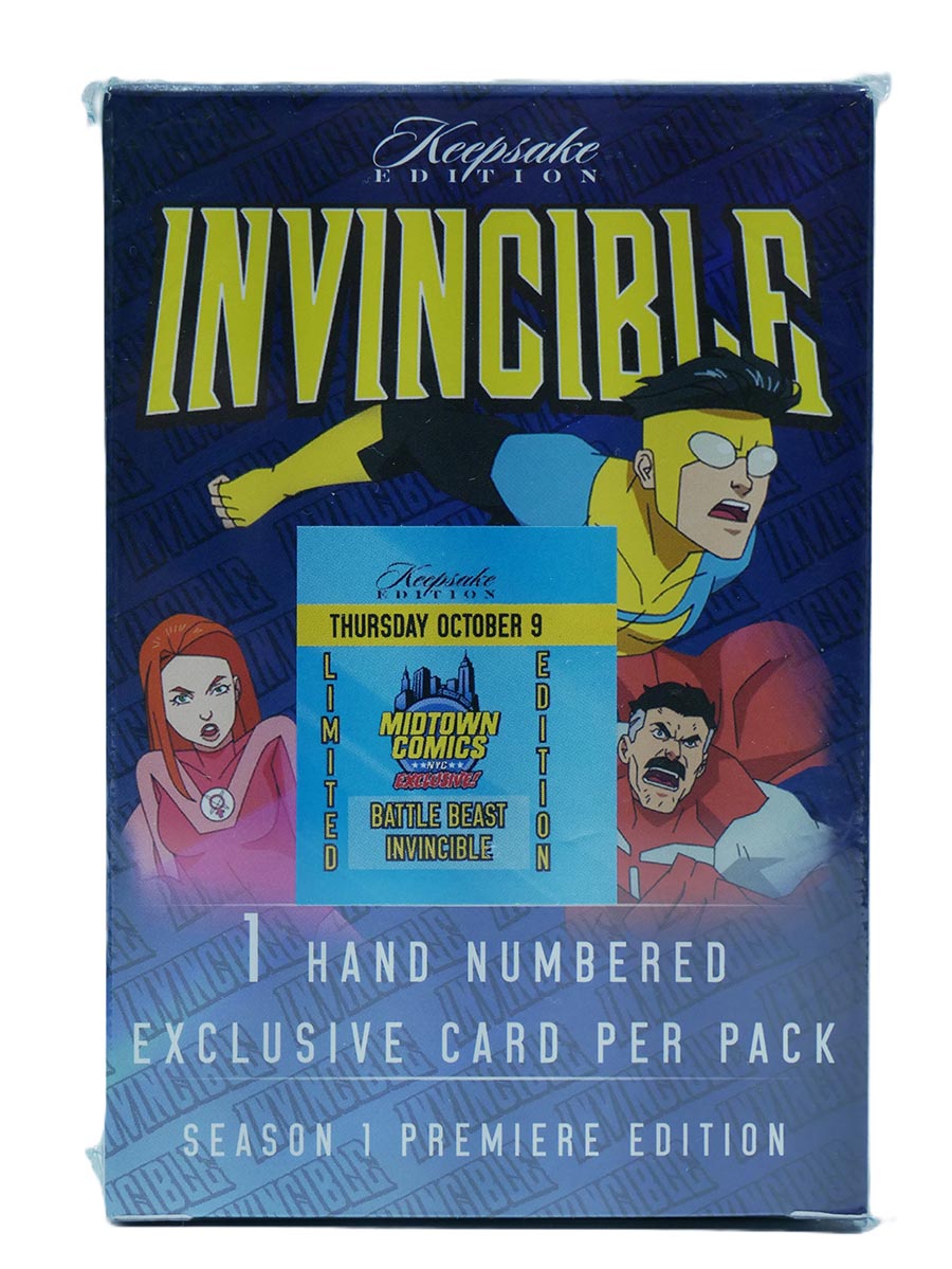 Keepsake Invincible Battle Beast x Invincible Dual Laser Signagraph Card Midtown Comics Exclusive (Thursday Card)
