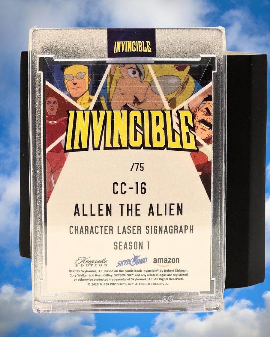 Keepsake Invincible Allen The Alien Laser Signagraph Card Midtown Comics Exclusive (Saturday Card)
