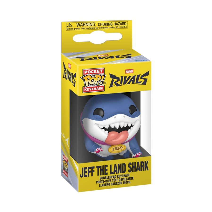 POP Keychain Marvel Rivals Jeff The Land Shark Vinyl Figure