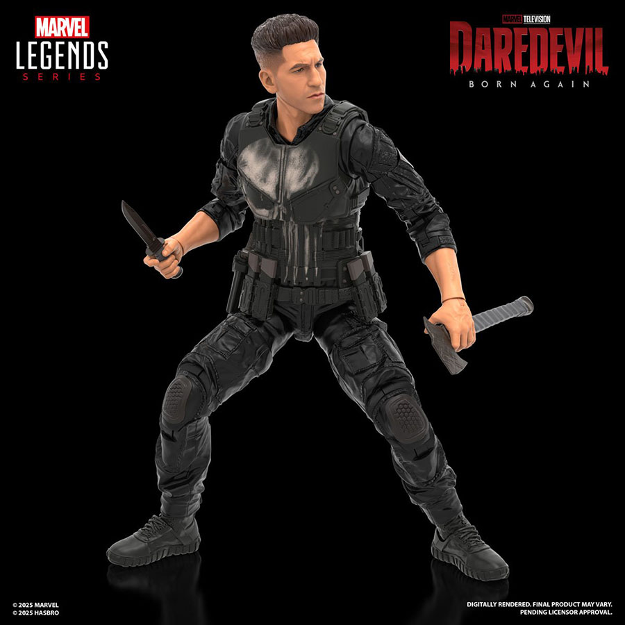 Marvel Legends Daredevil Born Again Punisher 6-Inch Action Figure