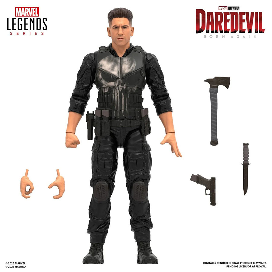 Marvel Legends Daredevil Born Again Punisher 6-Inch Action Figure