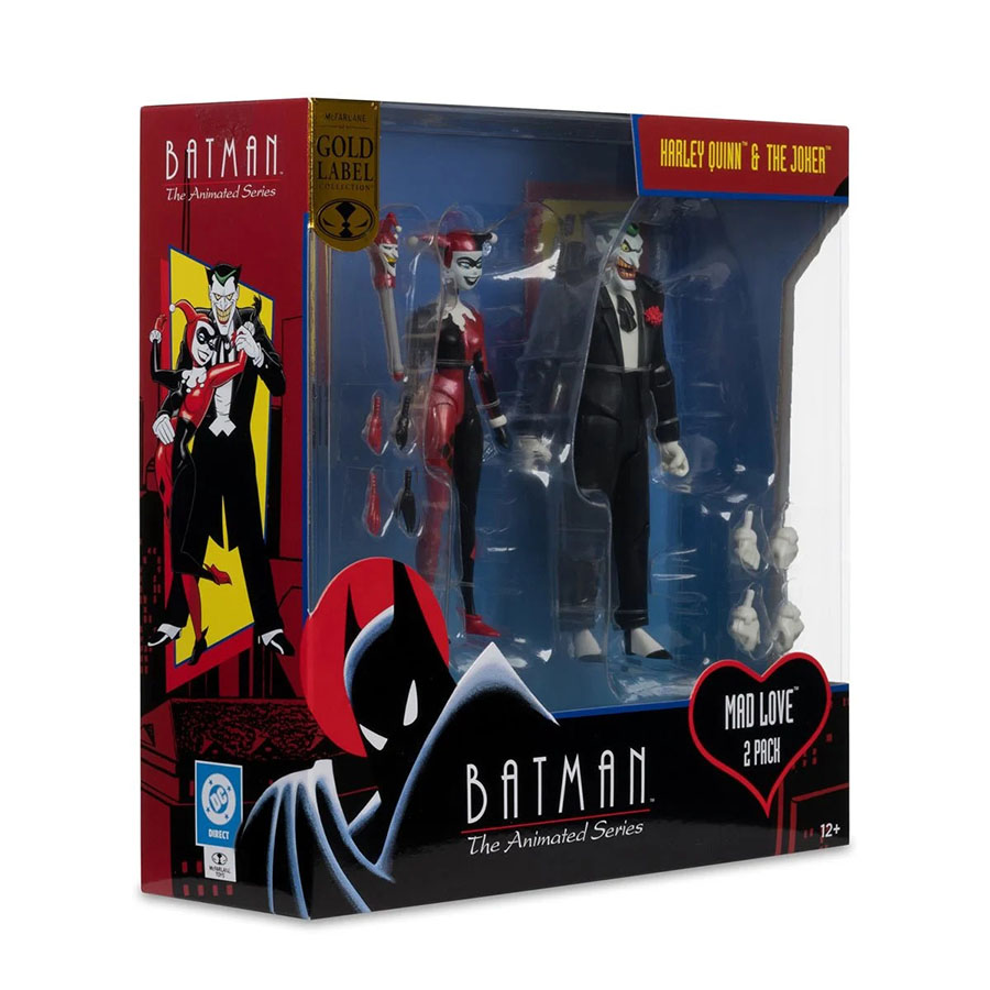 DC Batman The Animated Series Mad Love Harley & Joker Gold Label Exclusive 2-Pack Action Figure