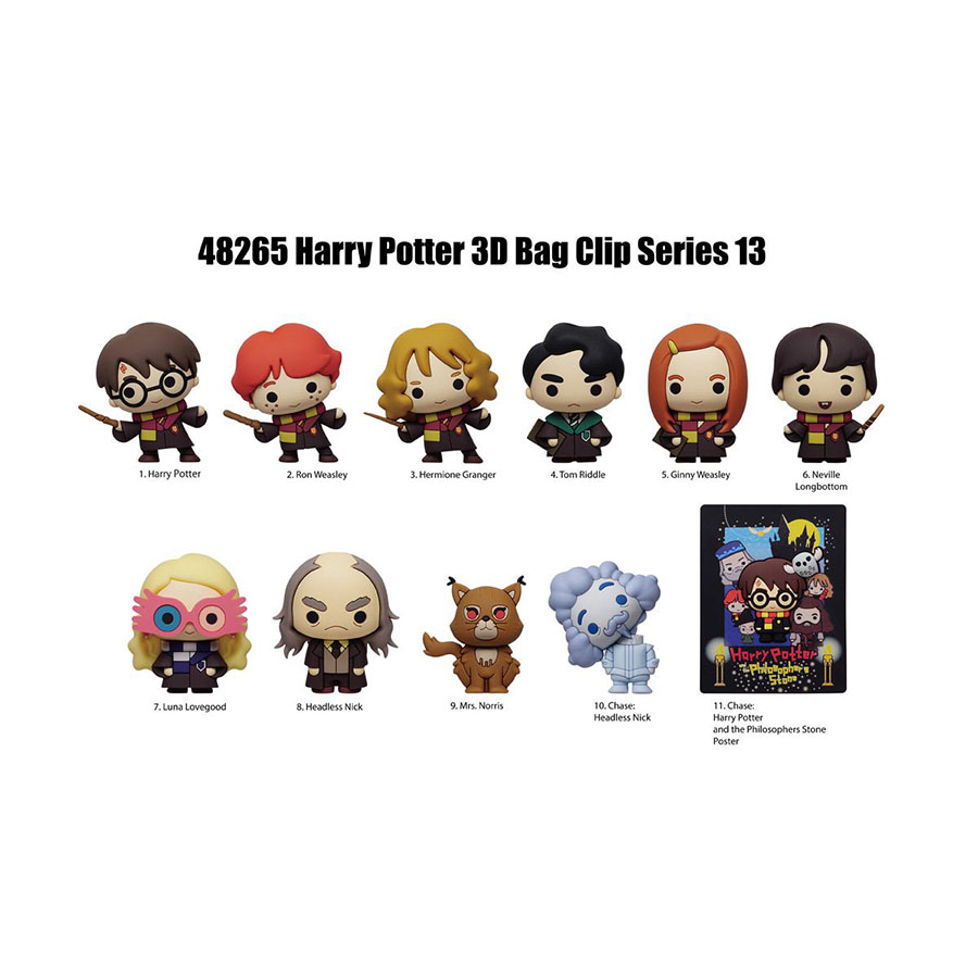Harry Potter 3D Foam Bag Clip Series 13 Blind Mystery Box