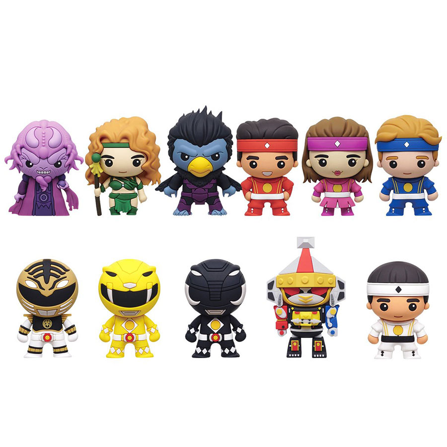 Power Rangers 3D Foam Bag Clip Series 2 Blind Mystery Box