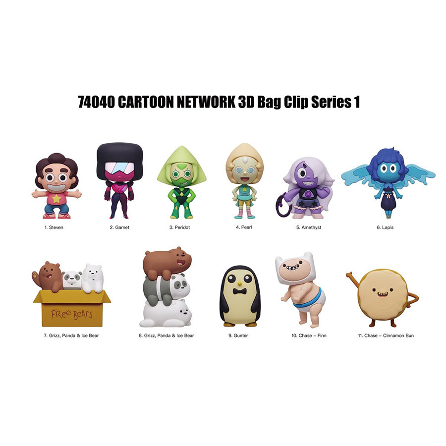 Cartoon Network 3D Foam Bag Clip Series 1 Blind Mystery Box