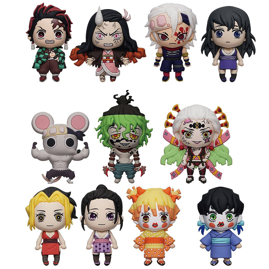 Demon Slayer Kimetsu No Yaiba Season 2 3D Foam Bag Clip Series 6 Blind Mystery Box