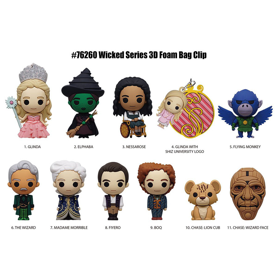 Wicked 3D Foam Bag Clip Series 1 Blind Mystery Box