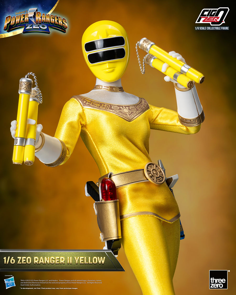 Power Rangers Zeo FigZero Zeo Ranger II Yellow Ranger 1/6 Scale Action Figure