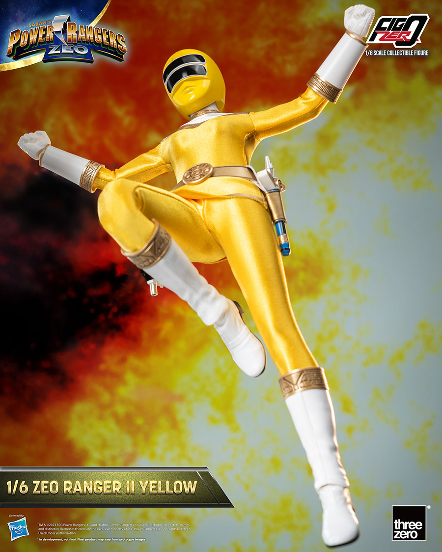 Power Rangers Zeo FigZero Zeo Ranger II Yellow Ranger 1/6 Scale Action Figure