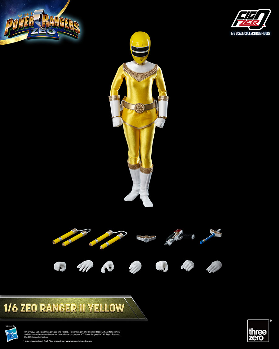 Power Rangers Zeo FigZero Zeo Ranger II Yellow Ranger 1/6 Scale Action Figure