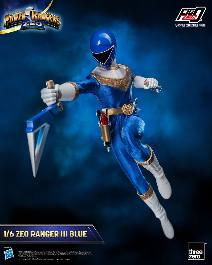Power Rangers Zeo FigZero Zeo Ranger III Blue Ranger 1/6 Scale Action Figure