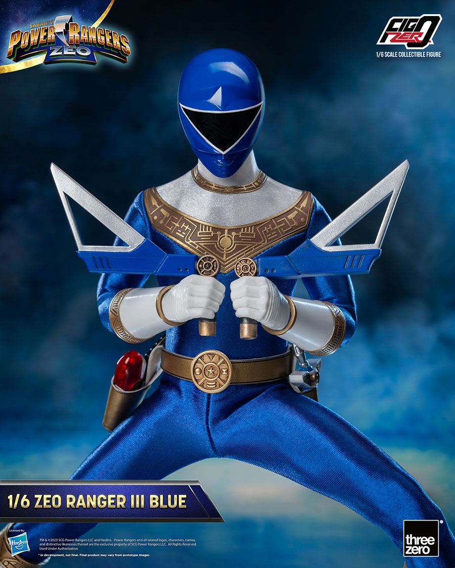 Power Rangers Zeo FigZero Zeo Ranger III Blue Ranger 1/6 Scale Action Figure