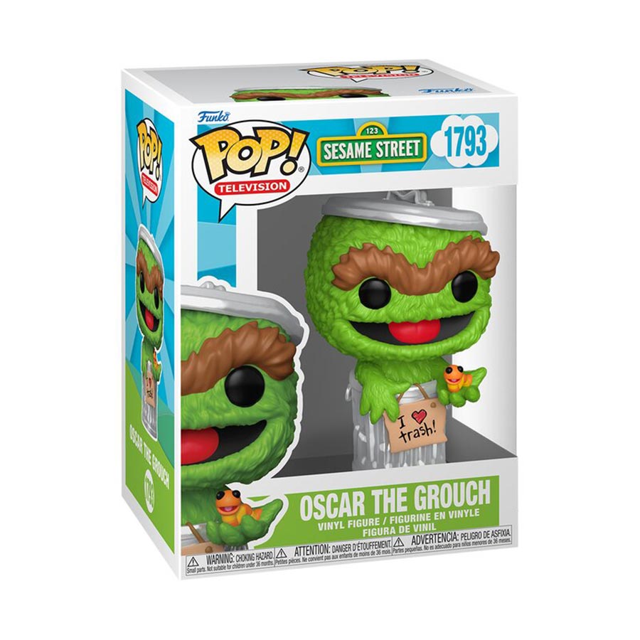 POP Television Sesame Street Oscar The Grouch Vinyl Figure