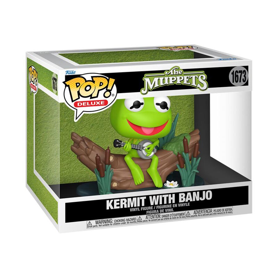 POP Deluxe Muppets Kermit With Banjo Vinyl Figure