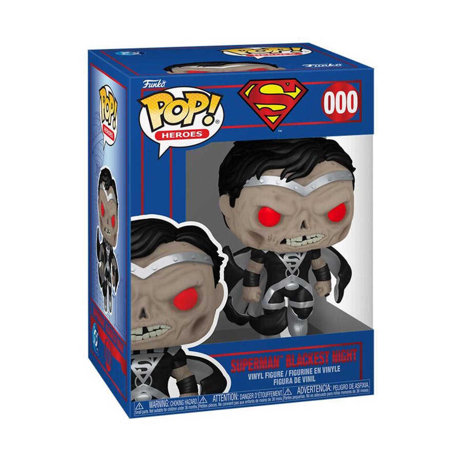 POP Heroes Superman Blackest Night Vinyl Figure