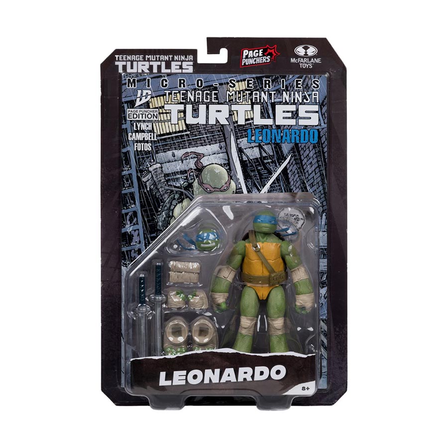 Teenage Mutant Ninja Turtles Page Punchers Wave 1 Leonardo 5-Inch Action Figure