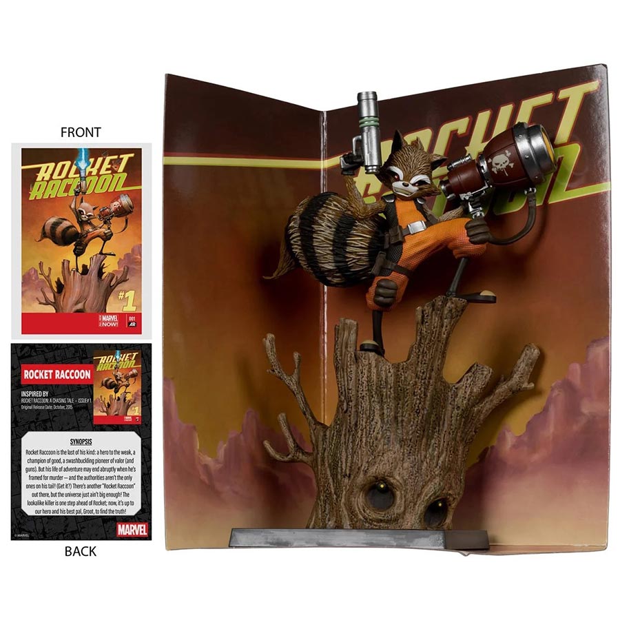 McFarlane Marvel Wave 7 Rocket Racoon A Chasing Tale 1 Rocket Raccoon 1/6 Scale Figurine