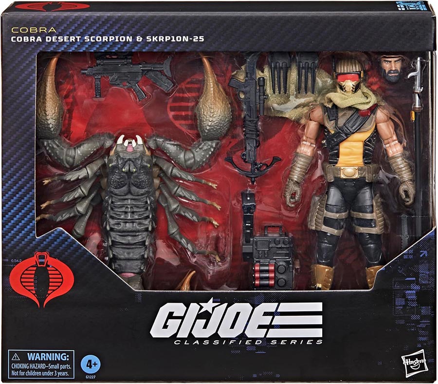 GI Joe Classified Series Cobra Desert Scorpion & SKRP1ON-25 6-Inch Action Figure