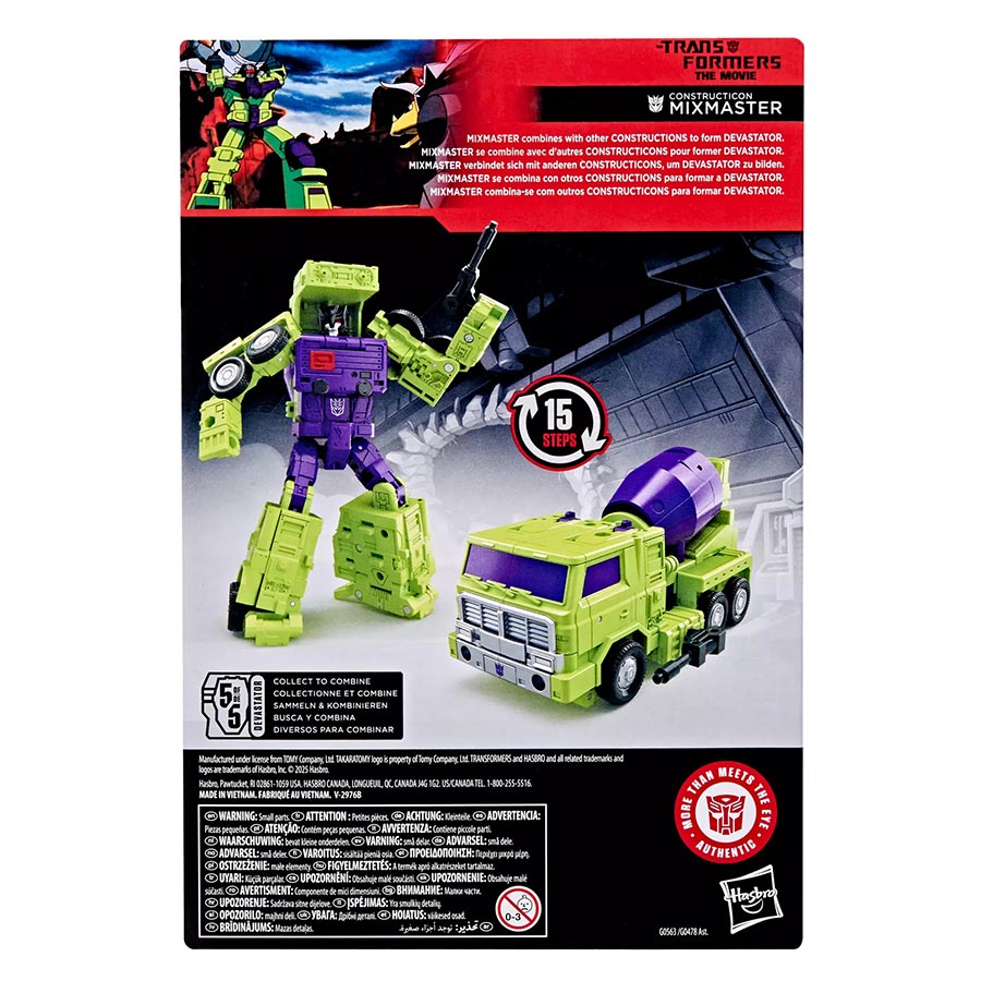 Transformers Studio Series Transformers The Movie Constructicon Mixmaster Action Figure