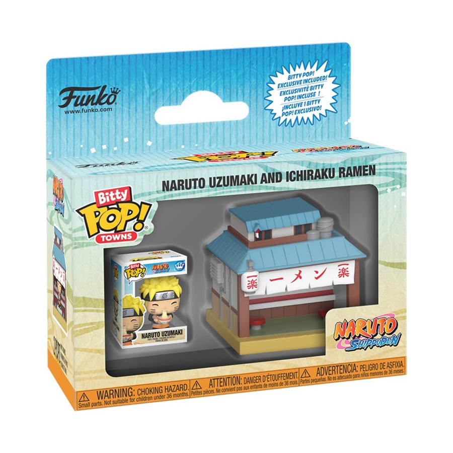 Bitty POP Town Naruto Shippuden Naruto Uzumaki And Ichiraku Ramen Vinyl Figure