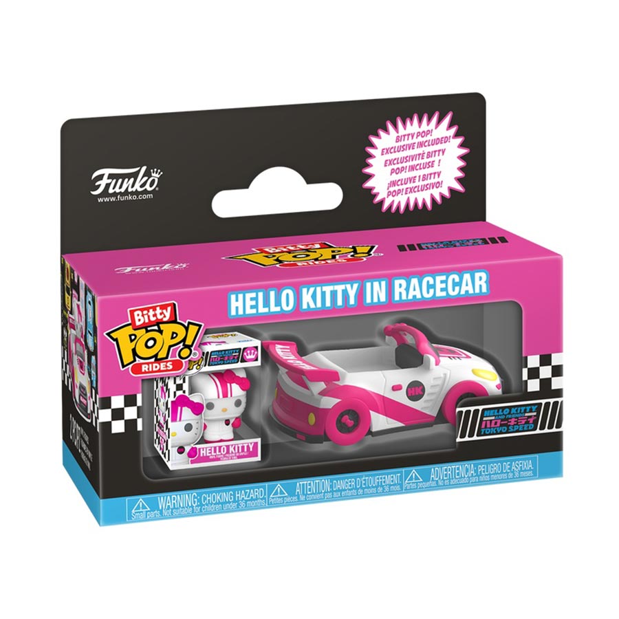 Bitty POP Ride Sanrio Hello Kitty In Racecar Vinyl Figure