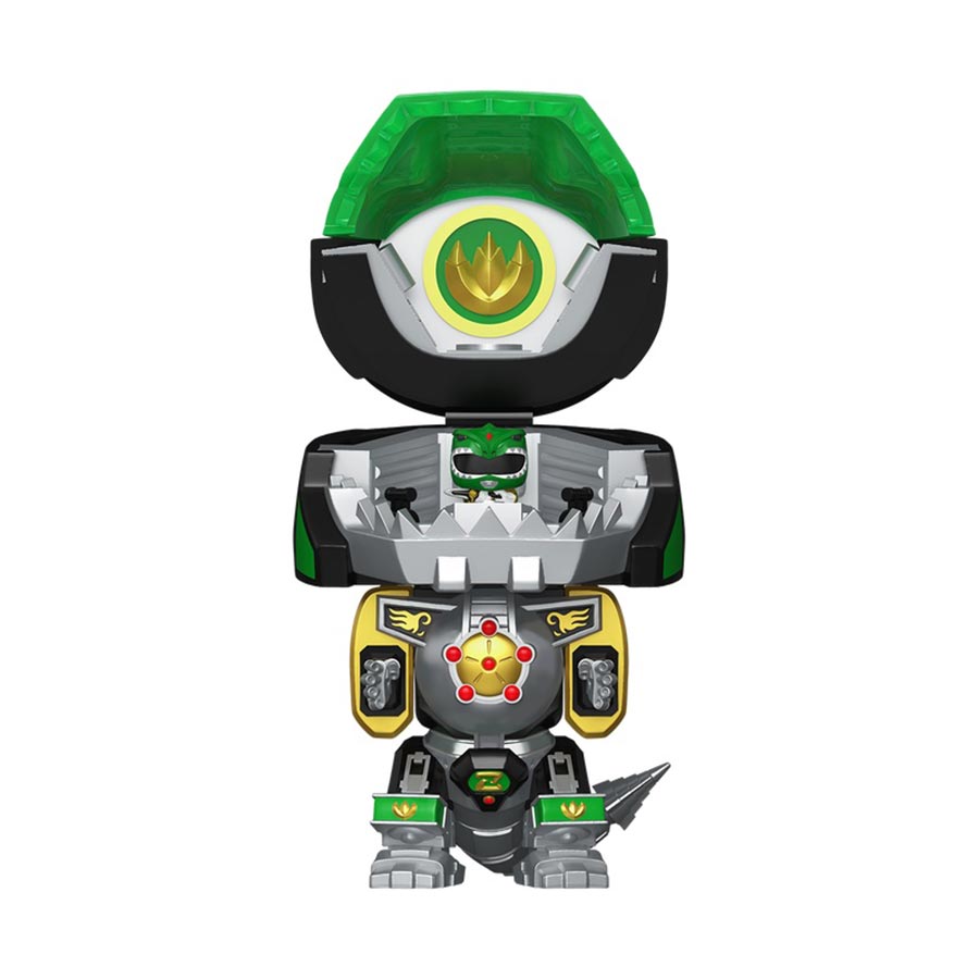 Bitty Bots Power Ranger Dragon Zord With Green Ranger Vinyl Figure